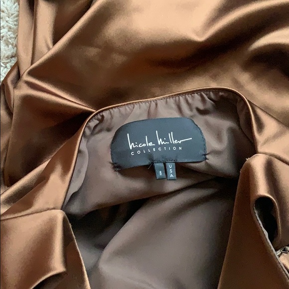 Brown Nicole Miller Cocktail Dress - Picture 2 of 3